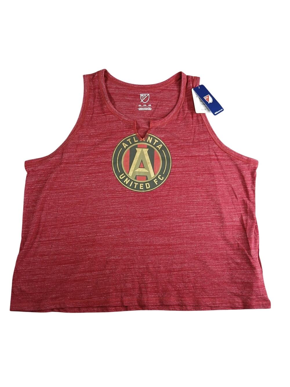 MLS Shirt Womens 2XL XXL Tank Top Red Atlanta United FC Athletic Team Gear NWT